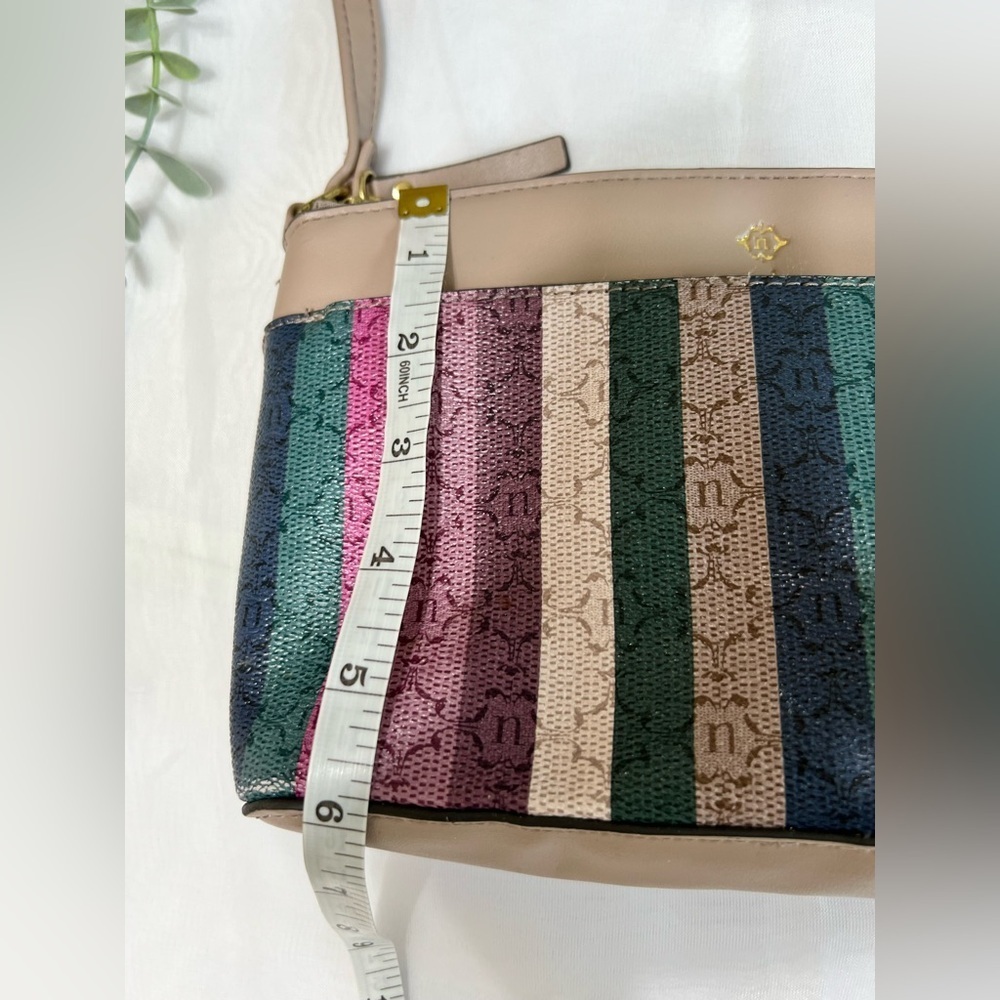 Nanette Lepore Risley Dome Women's Multicolor Faux Leather Crossbody Purse Small - Picture 10 of 14